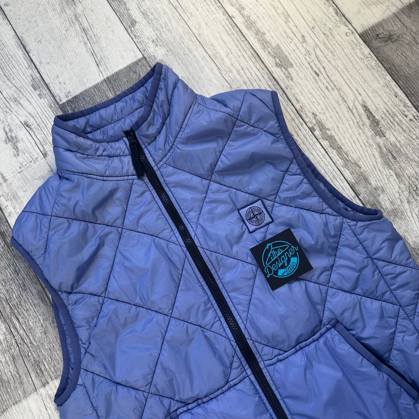 Stone Island Garment Dyed Quilted MicroYarn Gilet - Medium