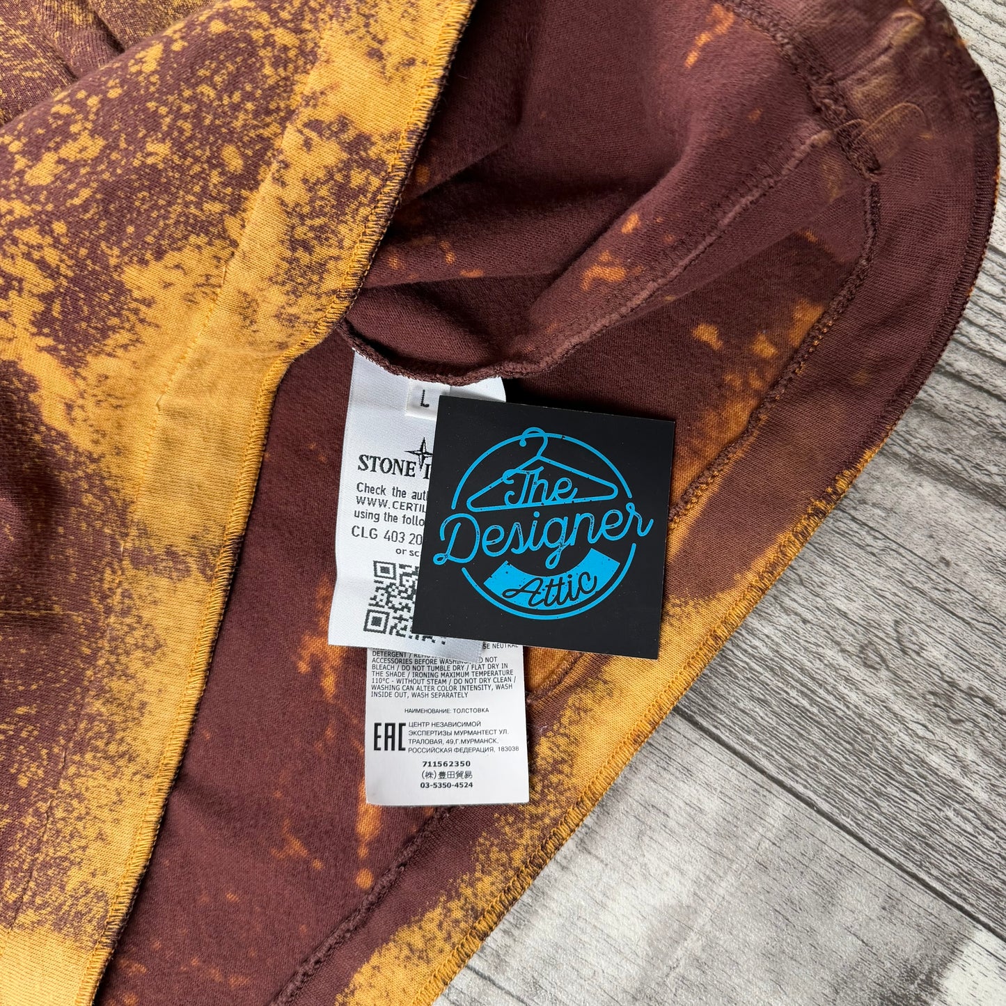 Stone Island Bleached Sweatshirt - Large