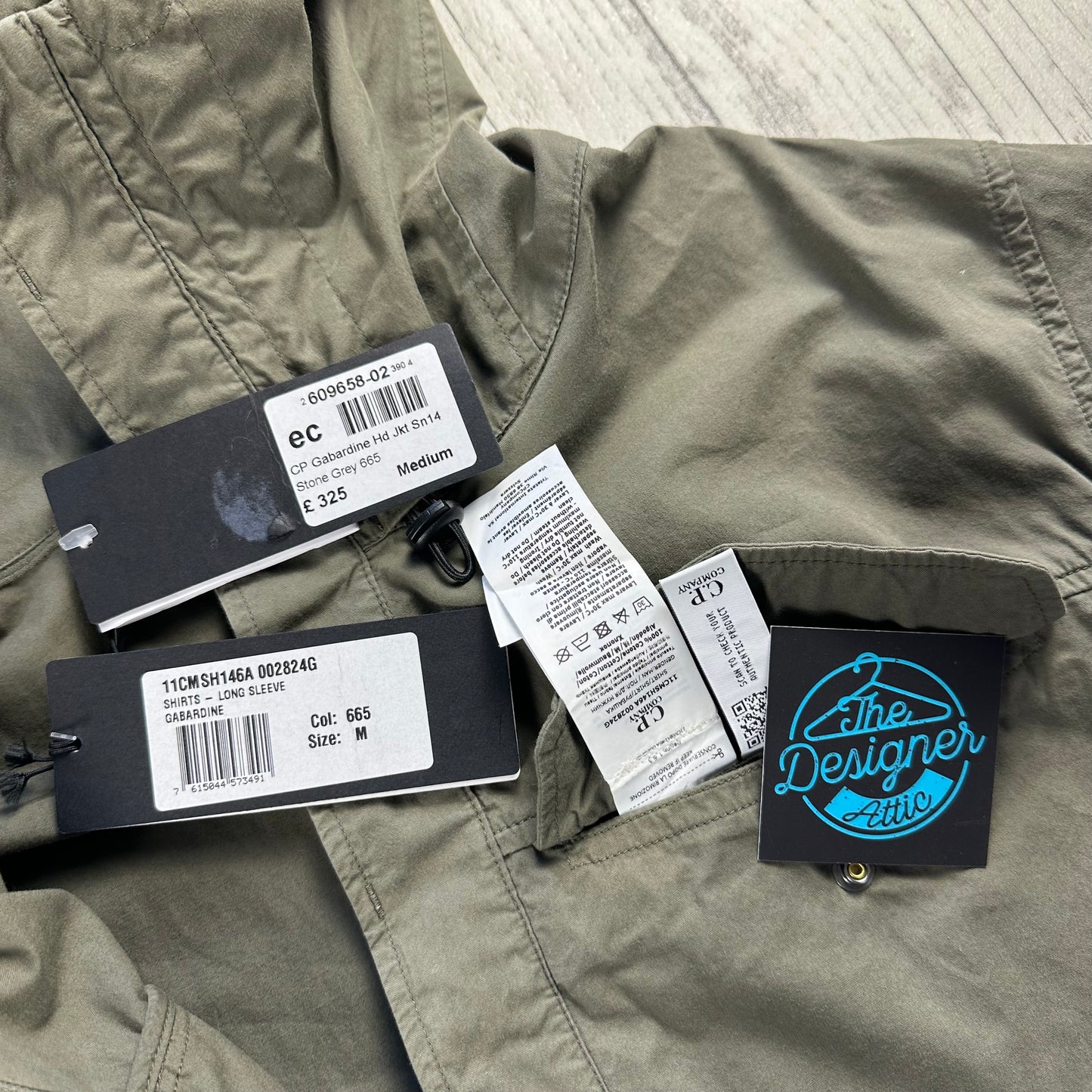 CP Company Garbadine Hooded Jacket - Large