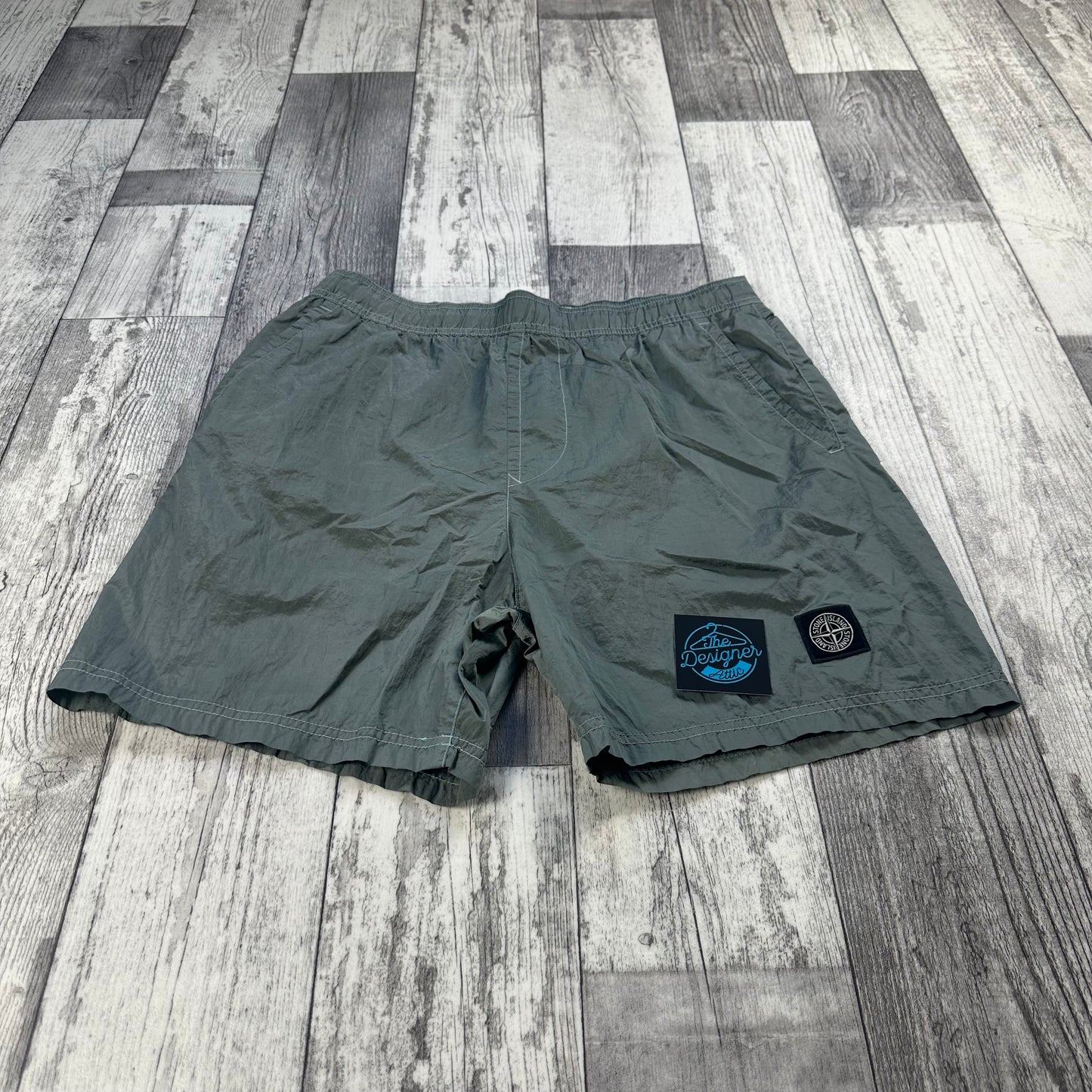 Stone Island Regen Nylon Patch Shorts - Medium