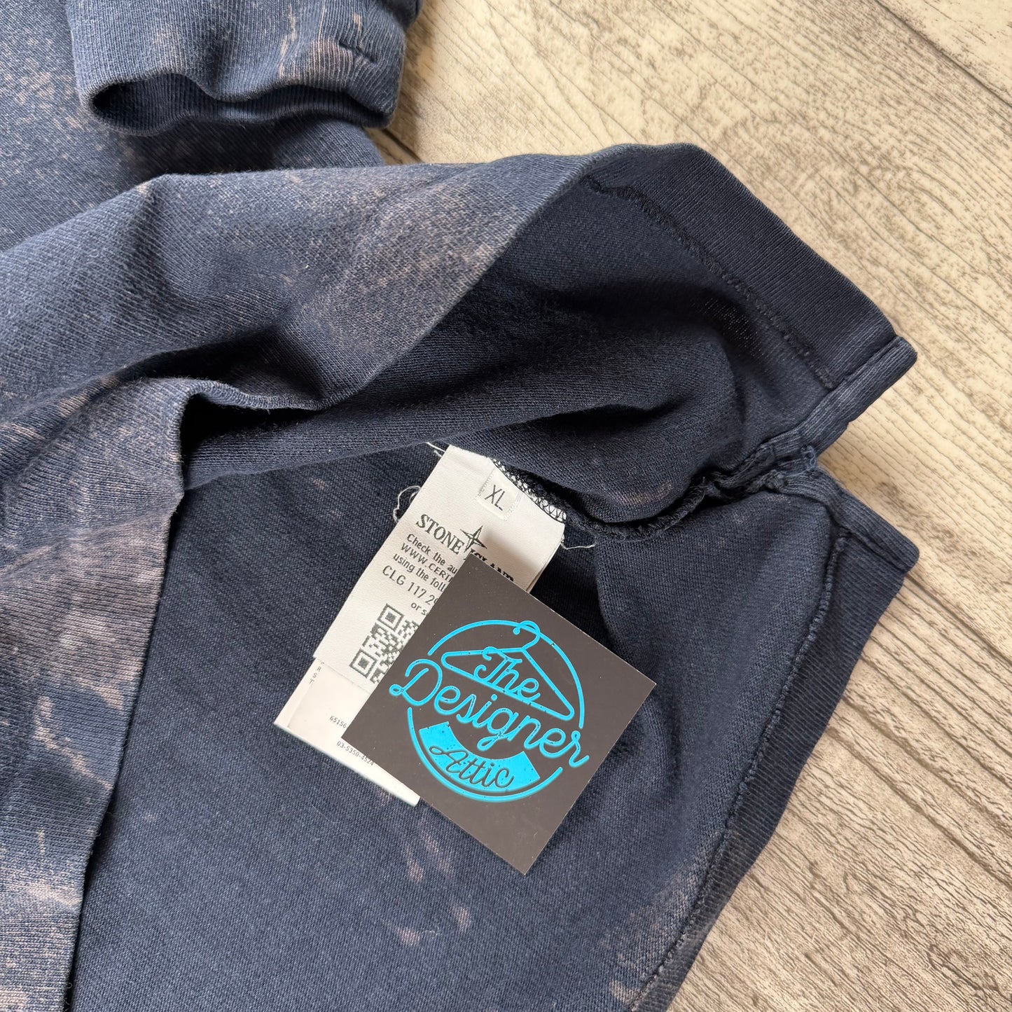 Stone Island Splatter Bleach Sweatshirt - Large