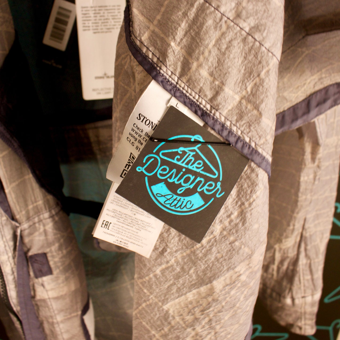 Stone Island S/S '21 Reflective Grid on Lamy-TC Jacket - ExL