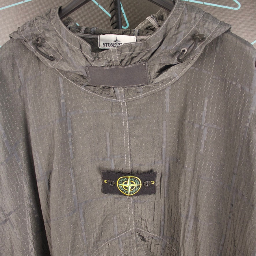 Stone Island House Check Nylon Metal Black Watro Smock - UNI