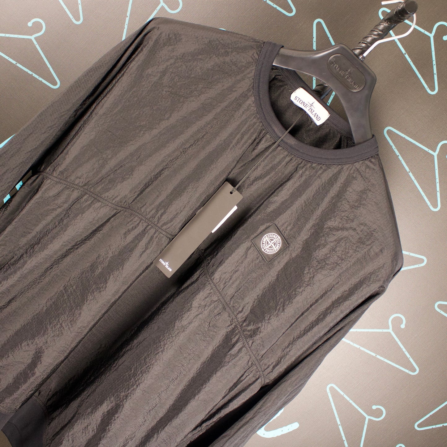 Stone Island S/S '20 Nylon Metal Ripstop Sweater - Large