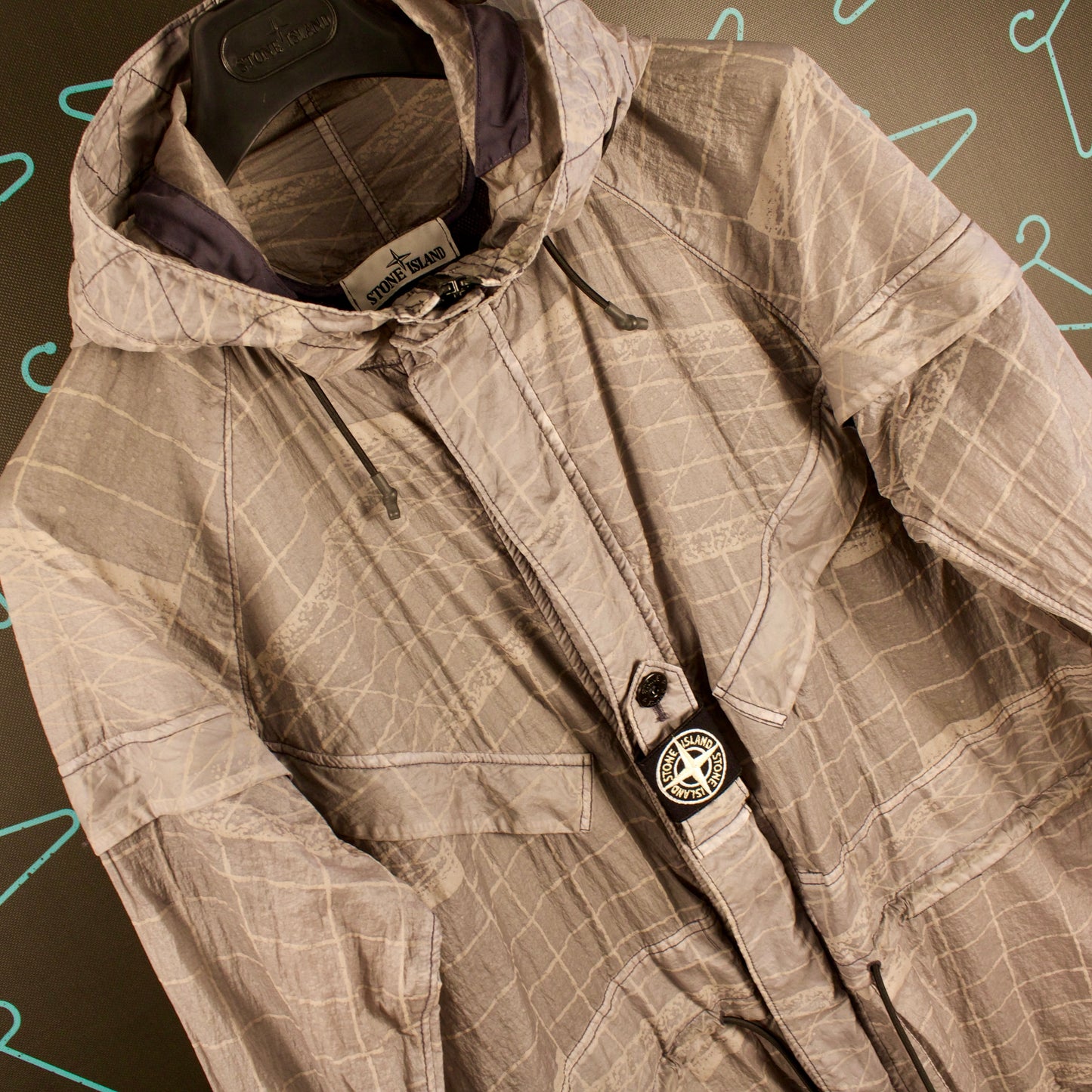 Stone Island S/S '21 Reflective Grid on Lamy-TC Jacket - ExL