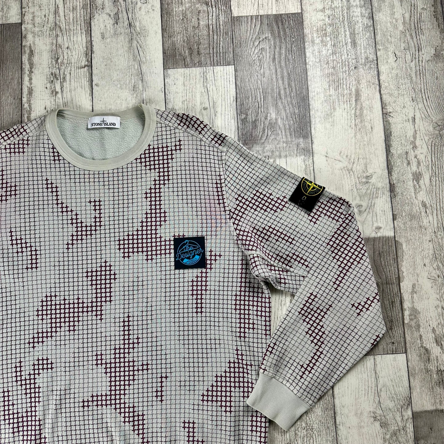 Stone Island Grid Camo Sweater - ExL