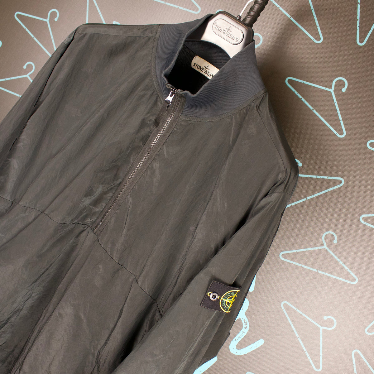 Stone Island Nylon Metal 1/4 Sweater - 3XL