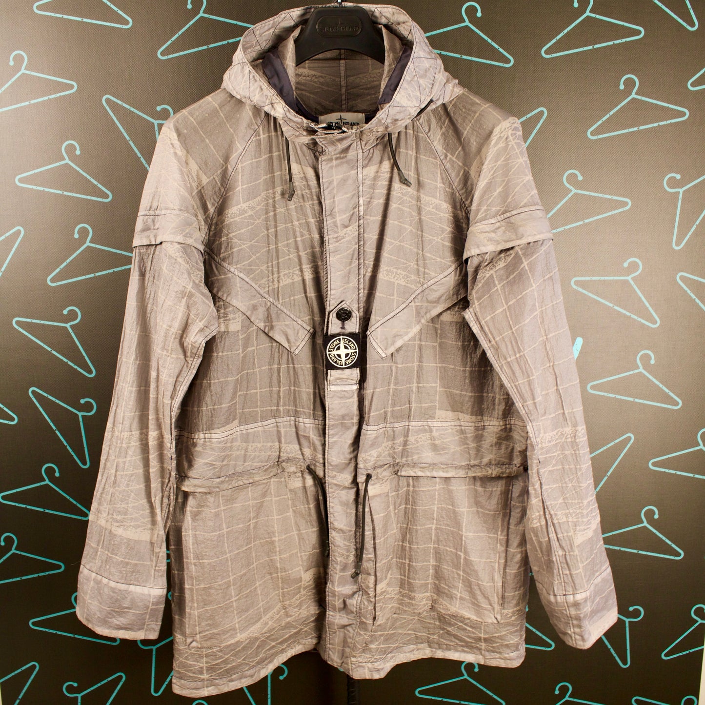 Stone Island S/S '21 Reflective Grid on Lamy-TC Jacket - ExL