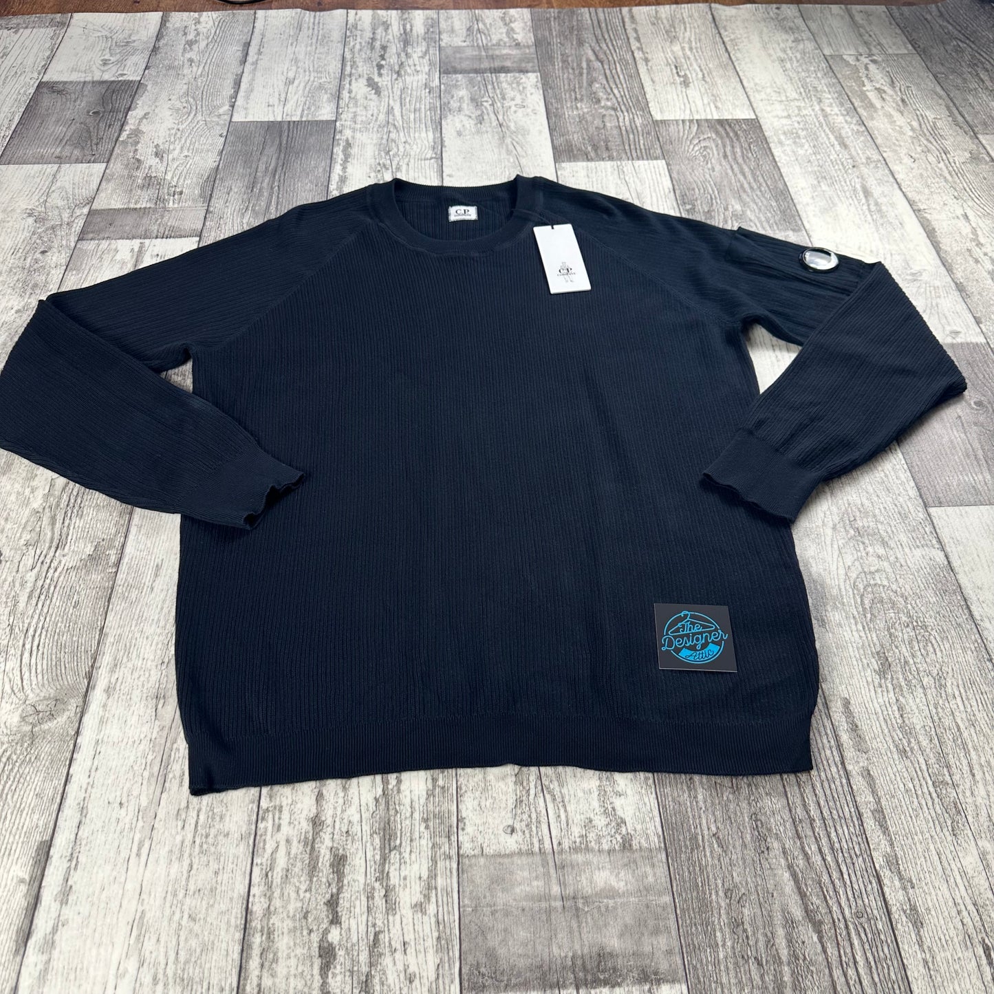 CP Company Ribbed Crew Neck Knit Sweatshirt - 2XL