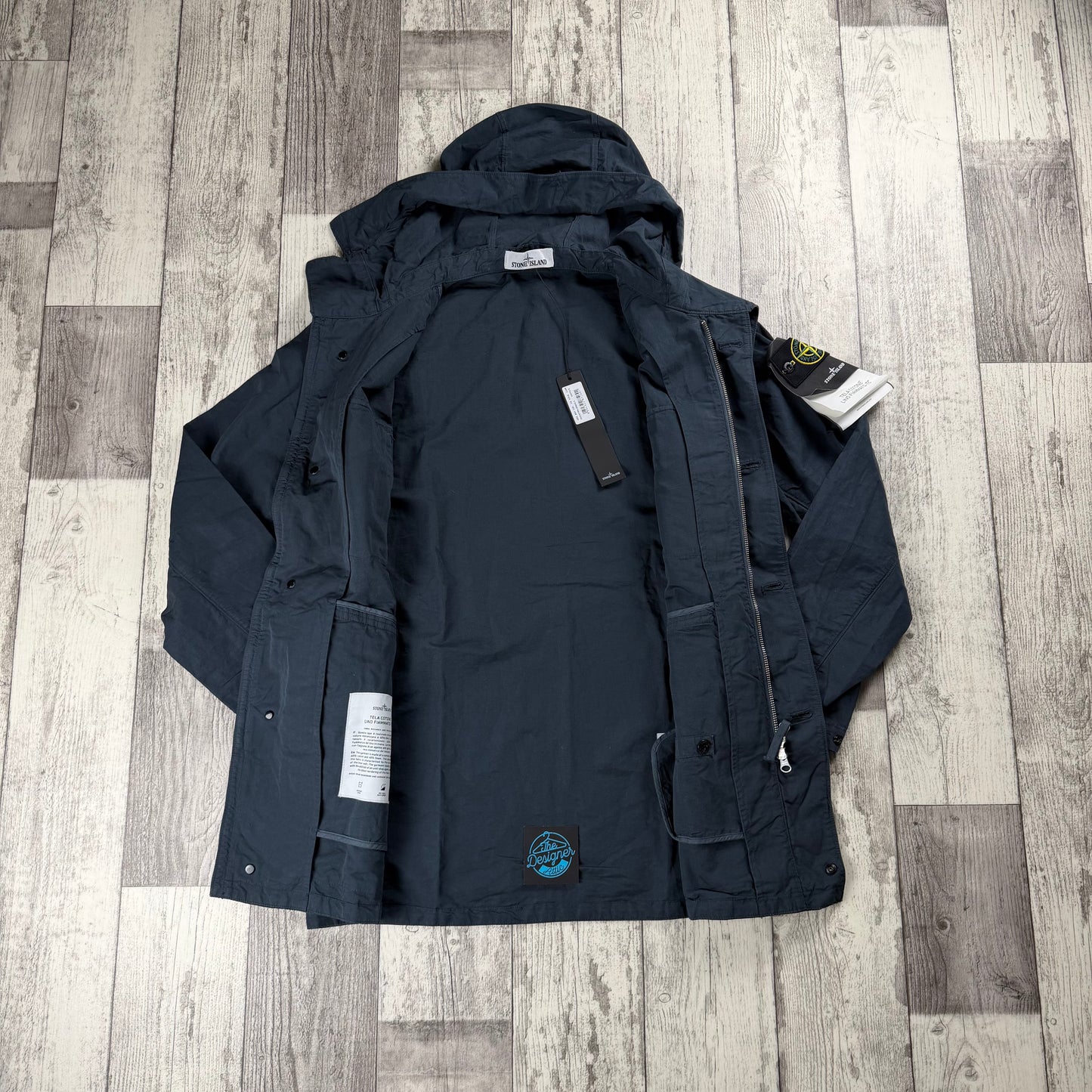 Stone Island Tela Cotone Lino Fiammato-TC - Small / Medium