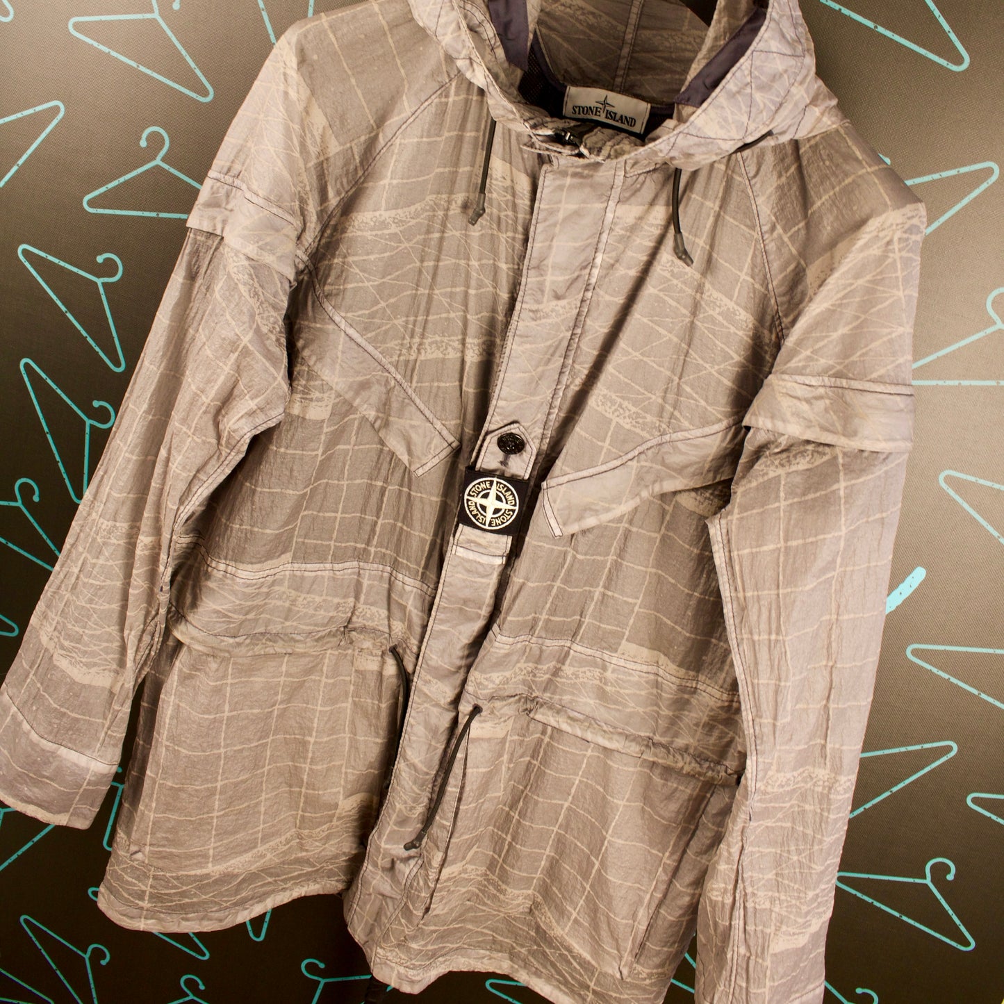 Stone Island S/S '21 Reflective Grid on Lamy-TC Jacket - ExL