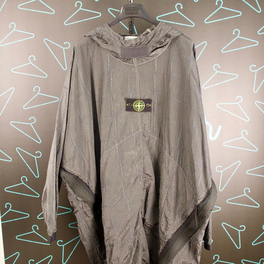 Stone Island House Check Nylon Metal Black Watro Smock - UNI