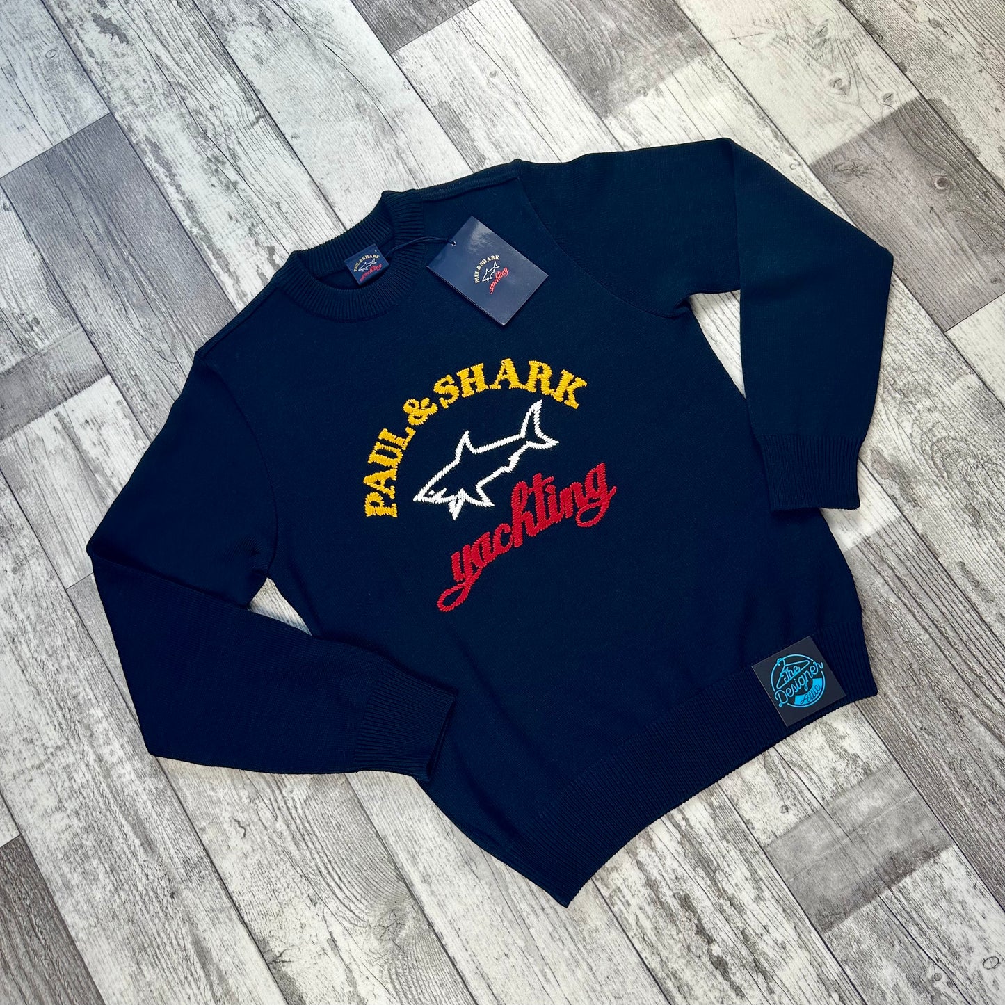 Paul & Shark Merino Embroidered Knit - Medium