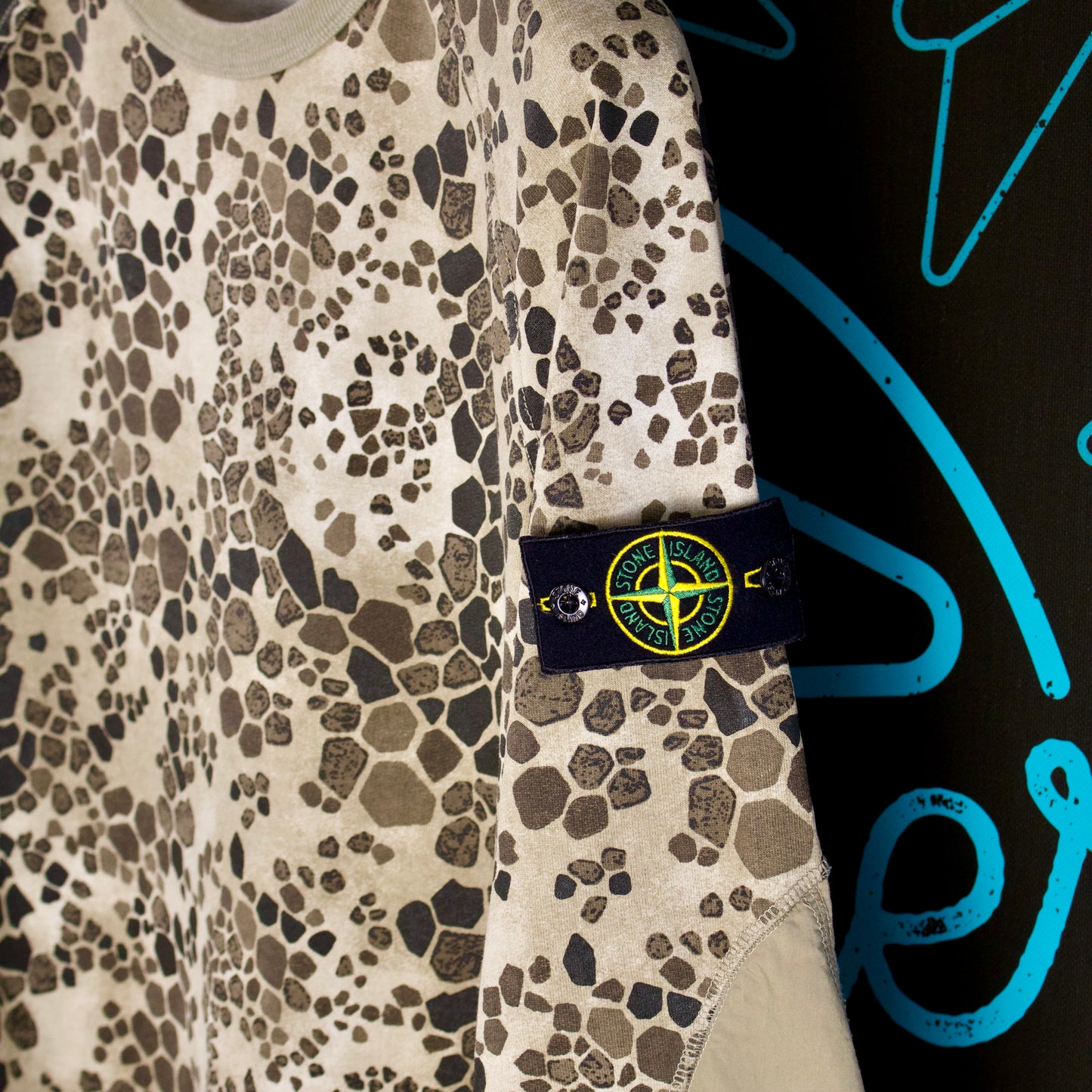 Stone Island Alligator Camo Sweater - Large