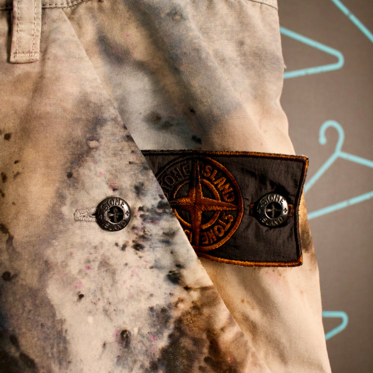 Stone Island "Watercolour" Shadow Project Shorts - 2XL / 3XL