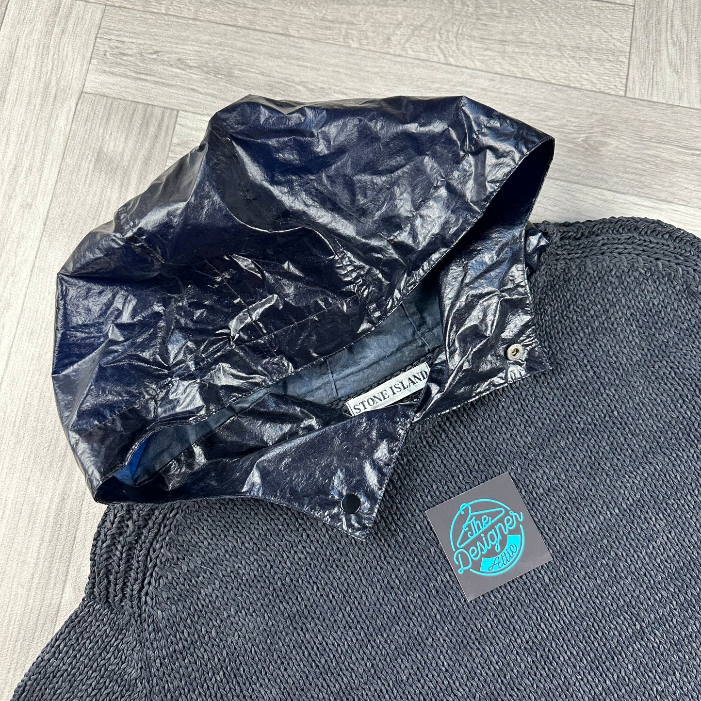 Stone Island A/W ‘03 Weave PVC Hoodie - 2XL
