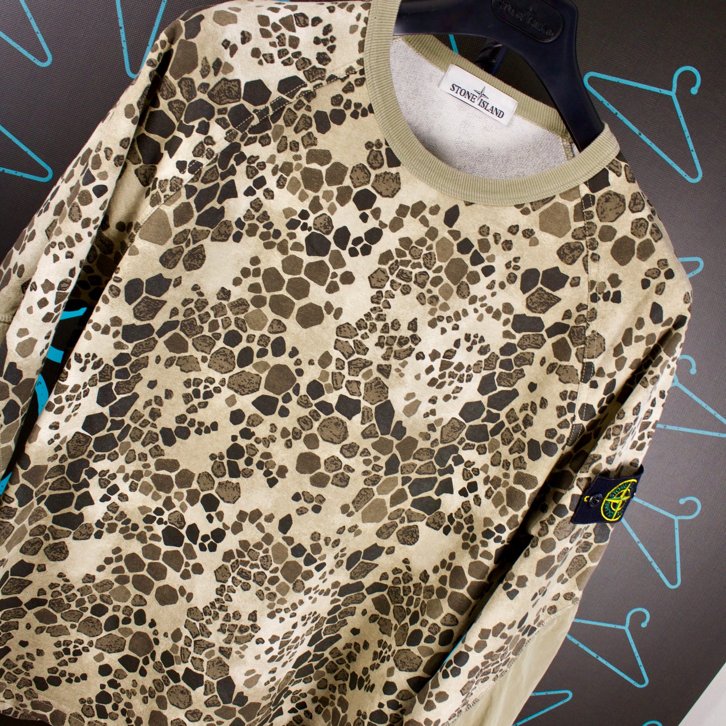 Stone Island Alligator Camo Sweater - Large