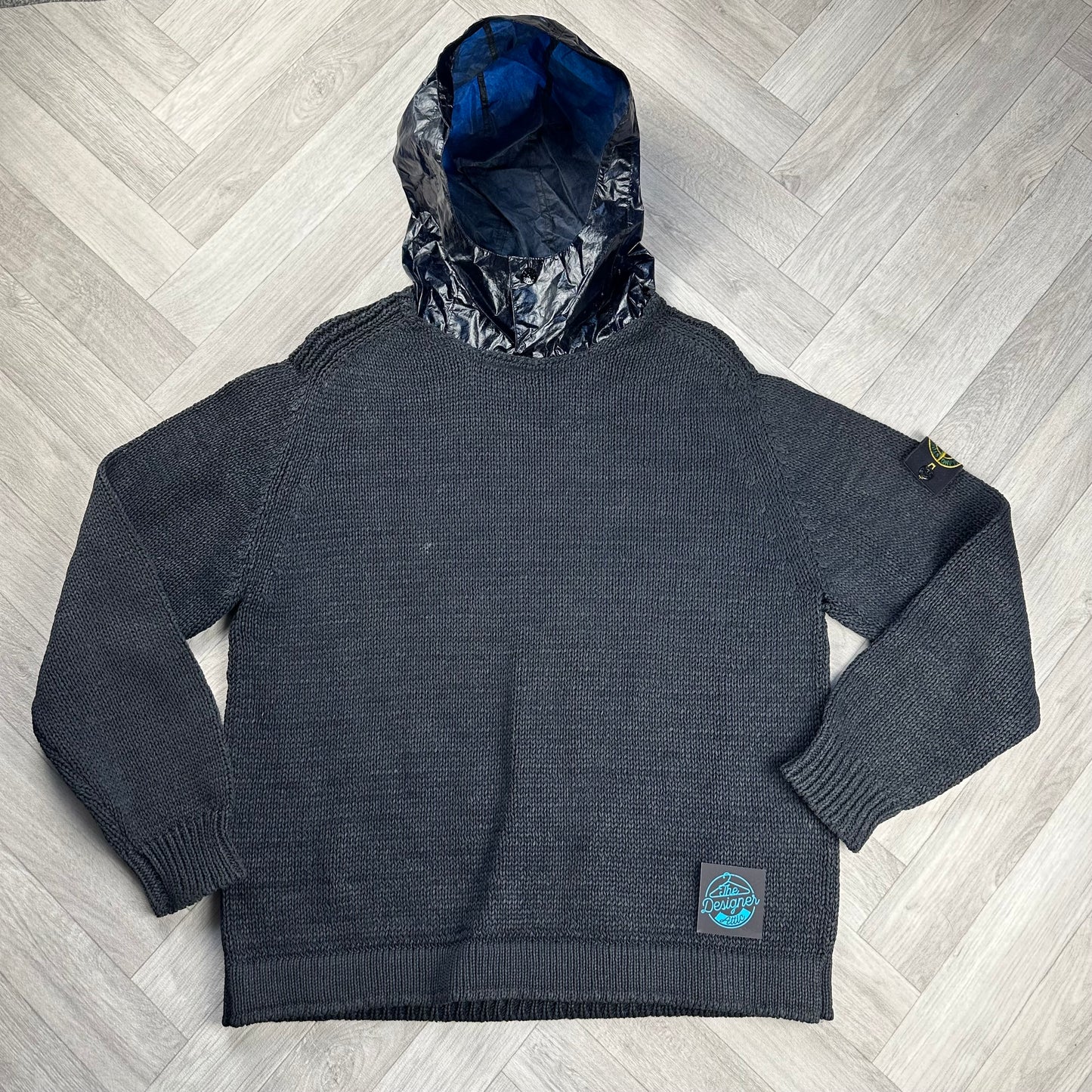 Stone Island A/W ‘03 Weave PVC Hoodie - 2XL