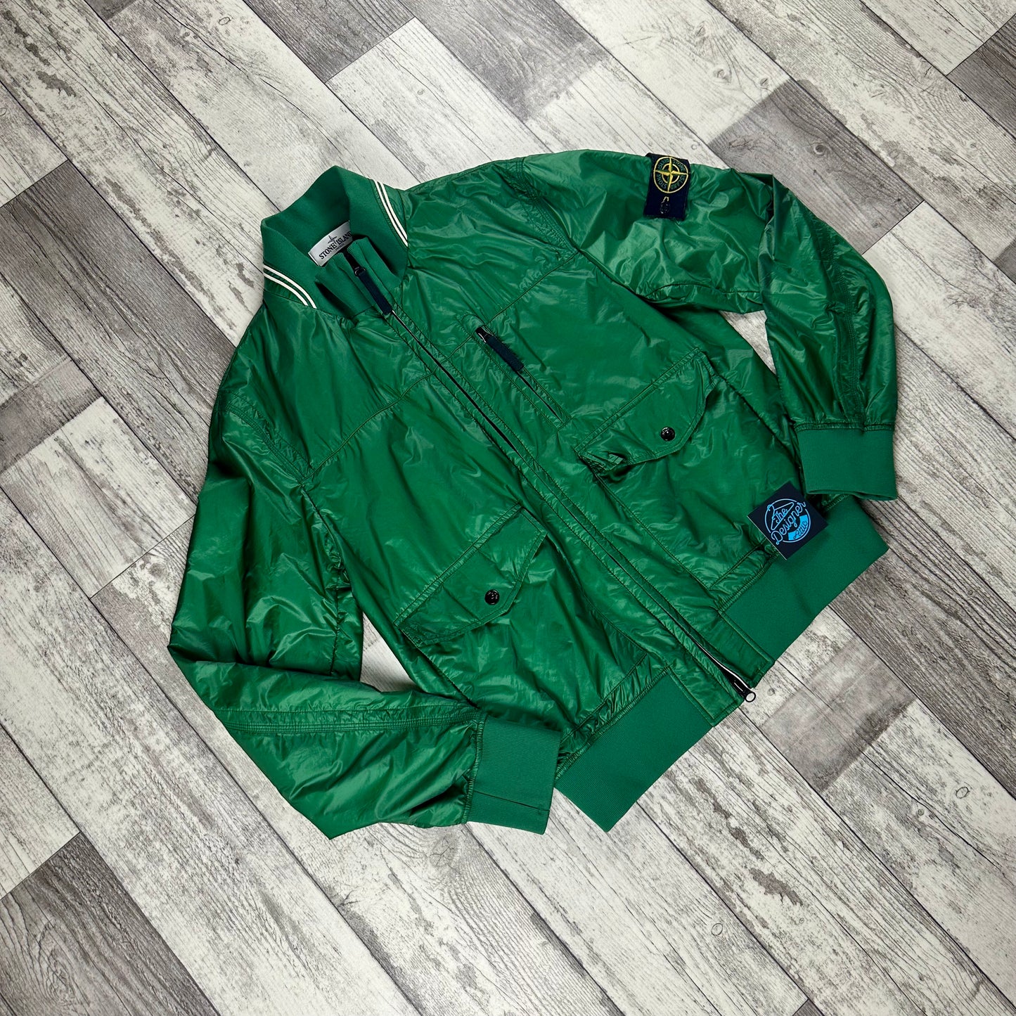 Stone Island Micro RipStop 7 Den / Tyke Shield Bomber Jacket - Large