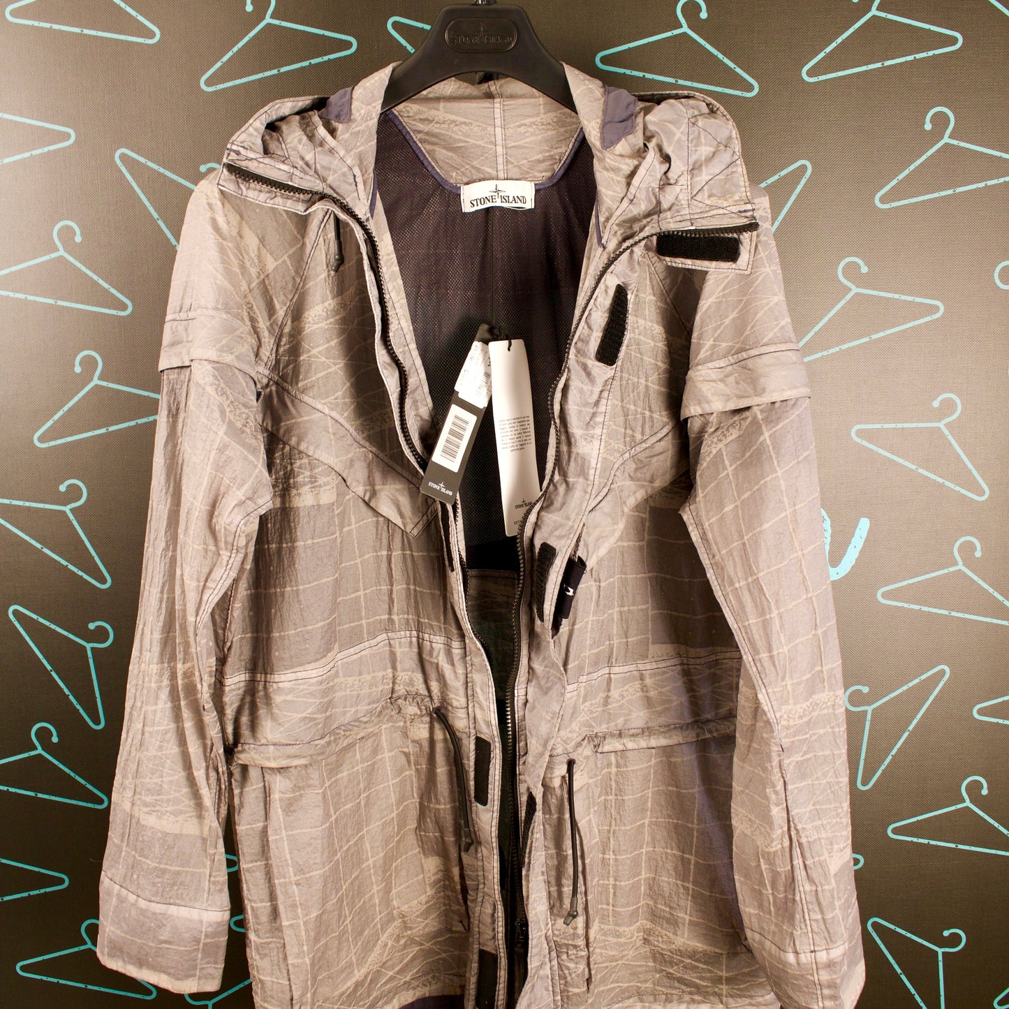 Stone Island S/S '21 Reflective Grid on Lamy-TC Jacket - ExL