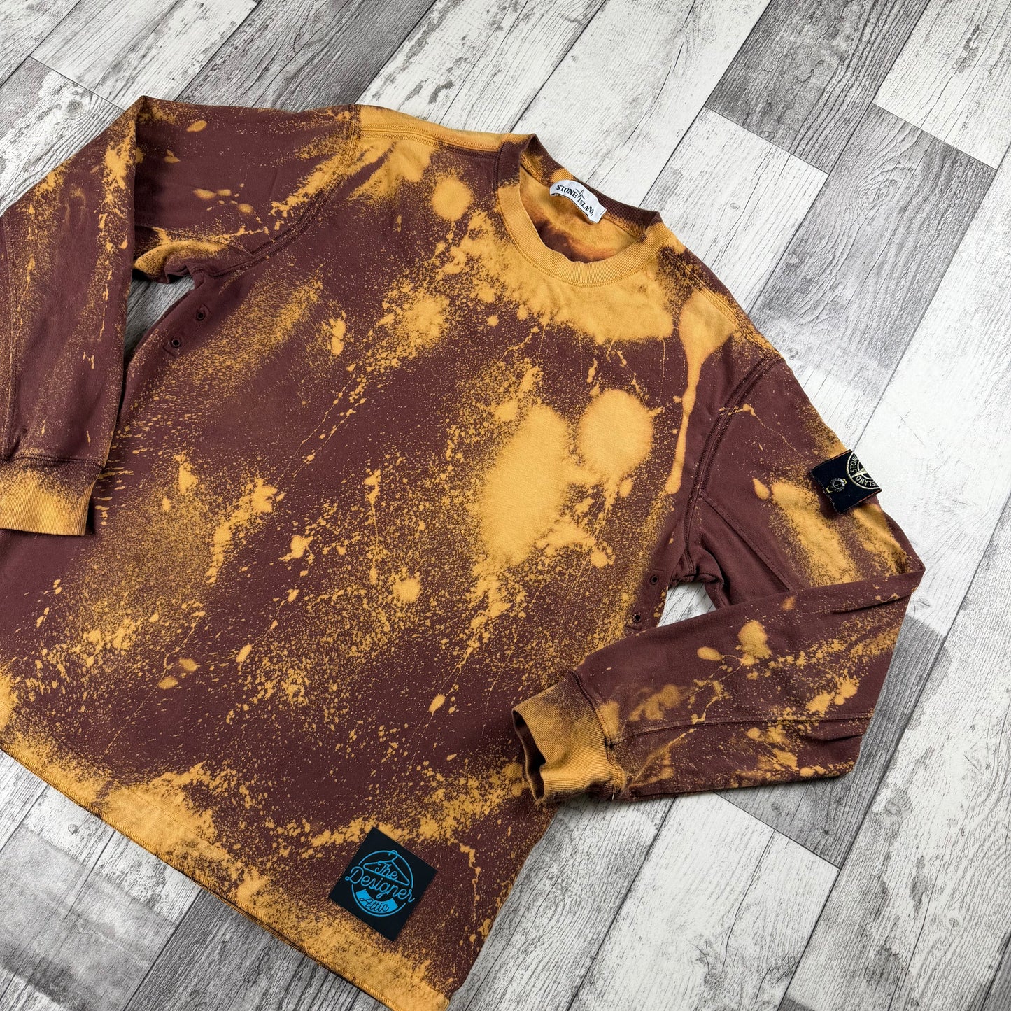 Stone Island Bleached Sweatshirt - Large