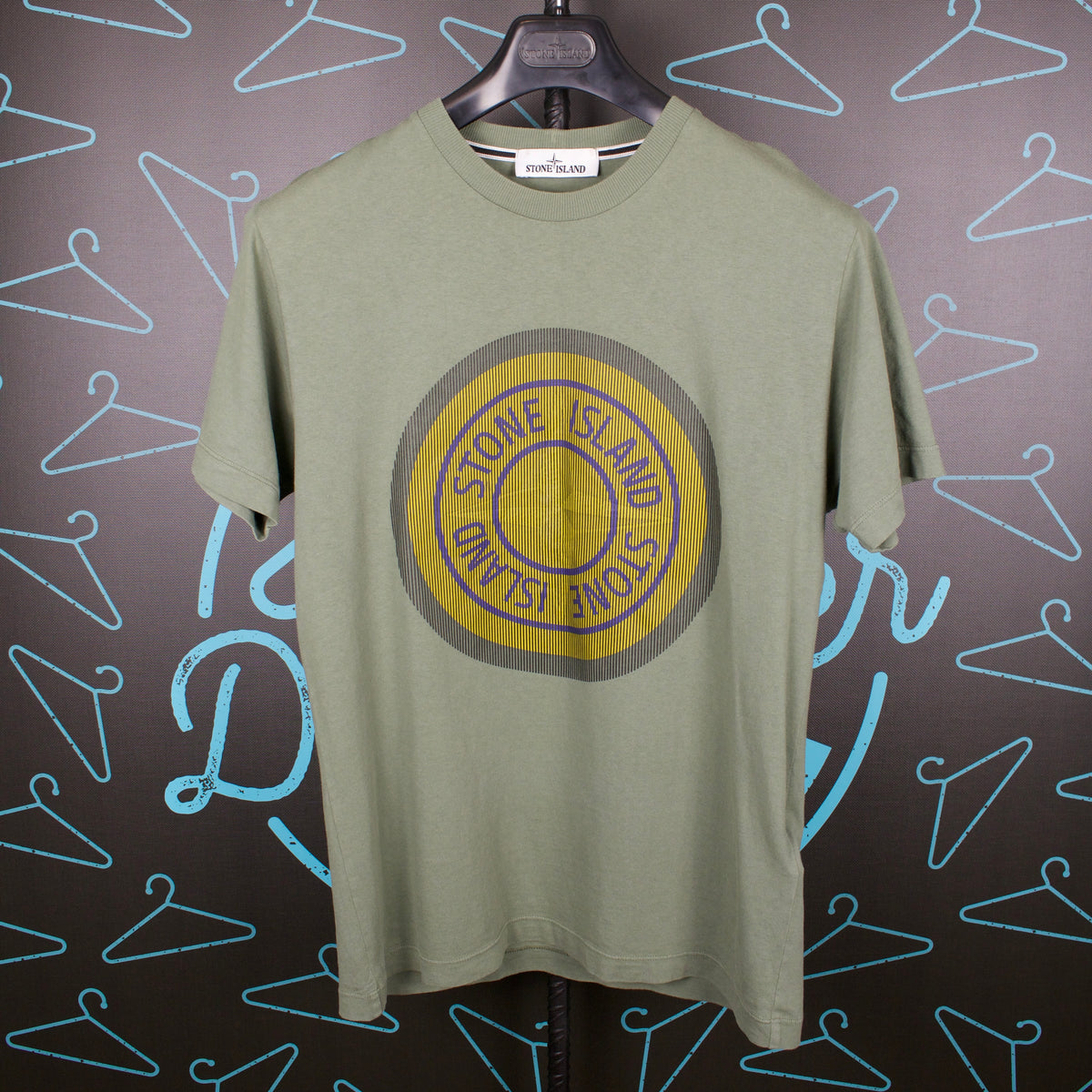 Stone Island A/W '21 Print Logo T-Shirt - Medium