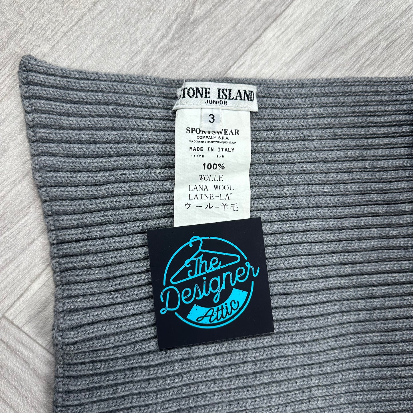 Stone Island Junior Ribbed scarf