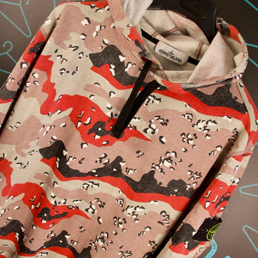 Stone Island S/S ‘20 Artic Camo Hoodie - 2XL