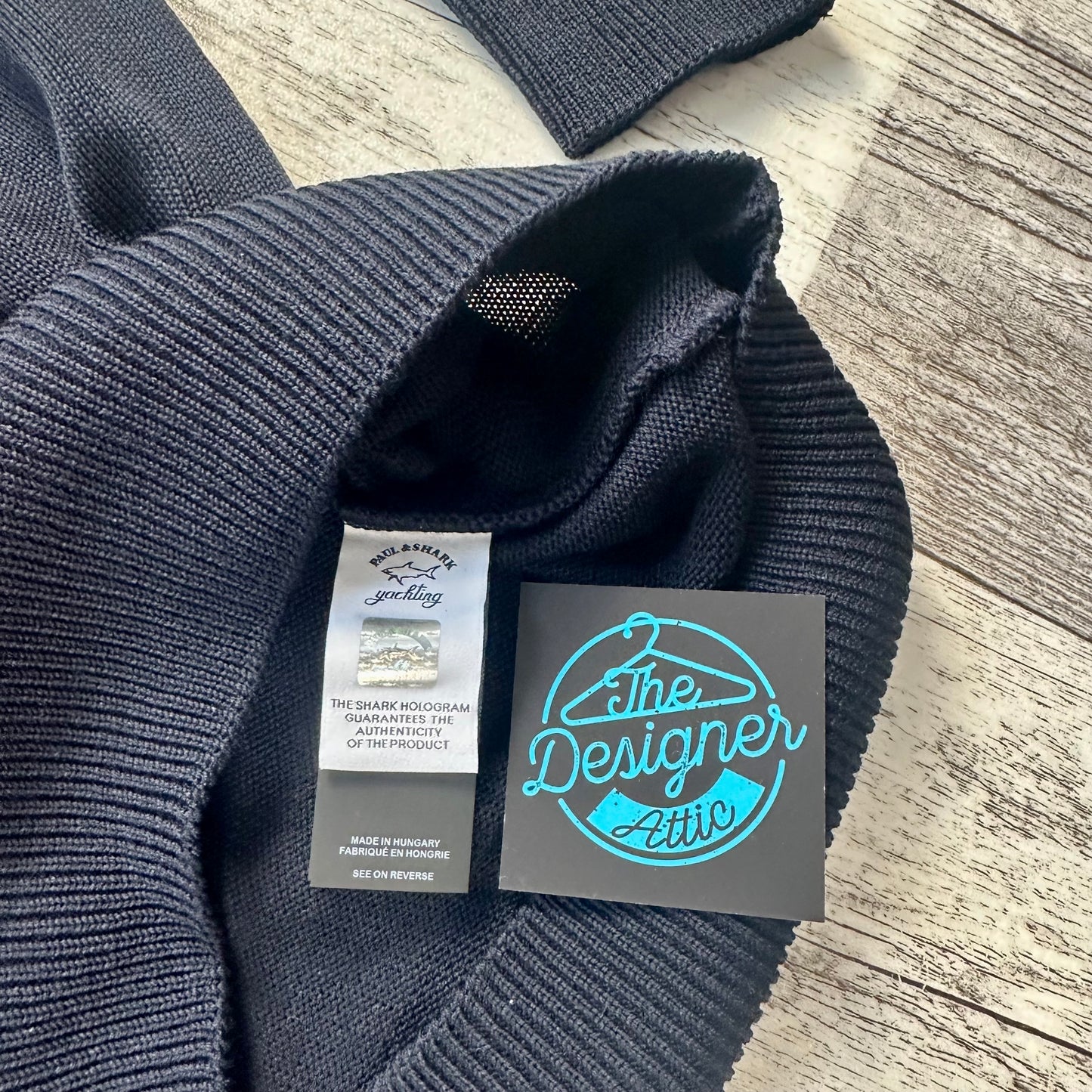 Paul & Shark Merino Embroidered Knit - Medium