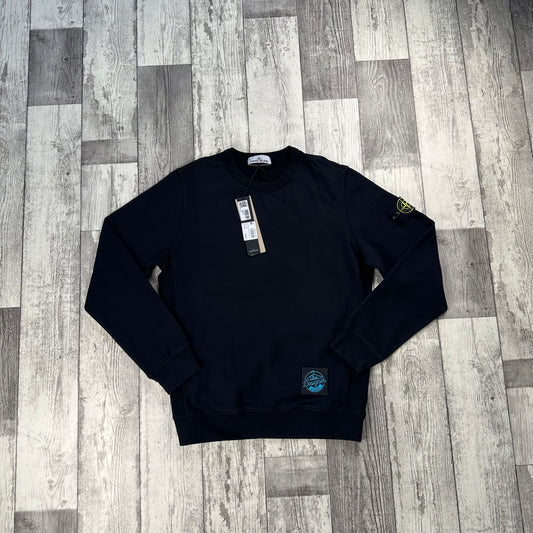 Stone Island Fleece Nero Sweater - Medium