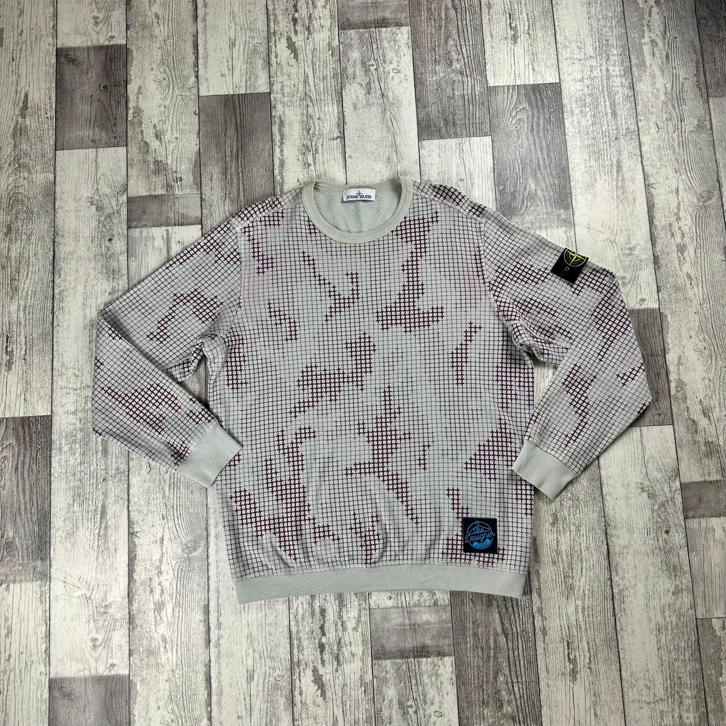 Stone Island Grid Camo Sweater - ExL