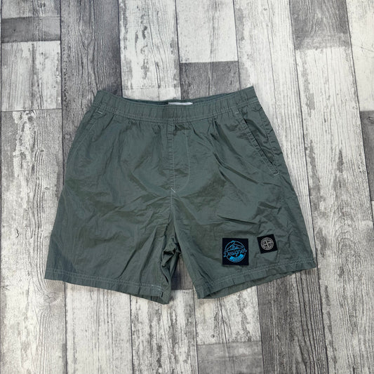 Stone Island Regen Nylon Patch Shorts - Medium