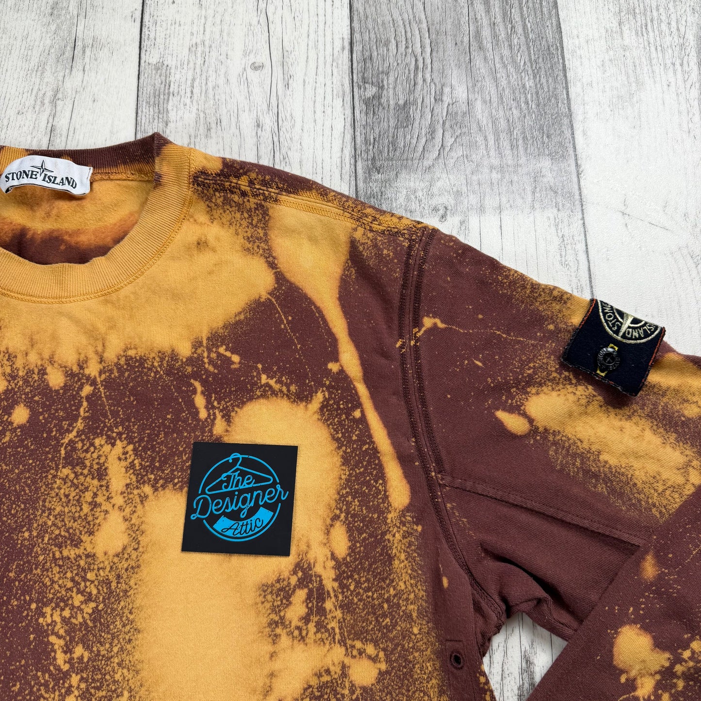 Stone Island Bleached Sweatshirt - Large