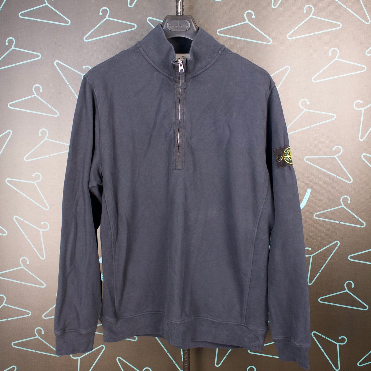 Stone Island A/W '25 1/4 Zip Navy - ExL / 2XL