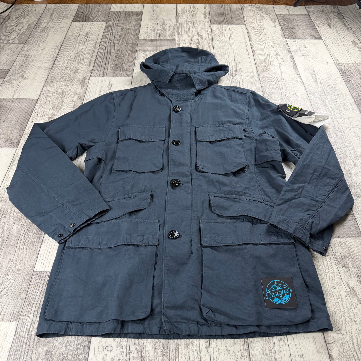 Stone Island Tela Cotone Lino Fiammato-TC - Small / Medium