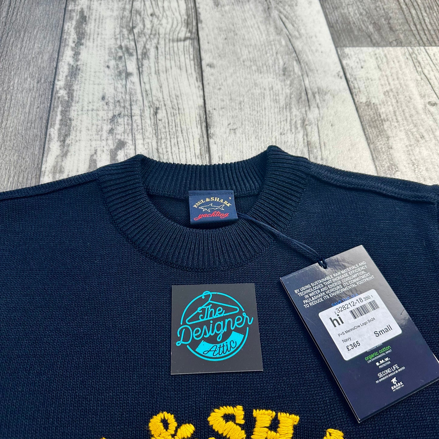 Paul & Shark Merino Embroidered Knit - Medium