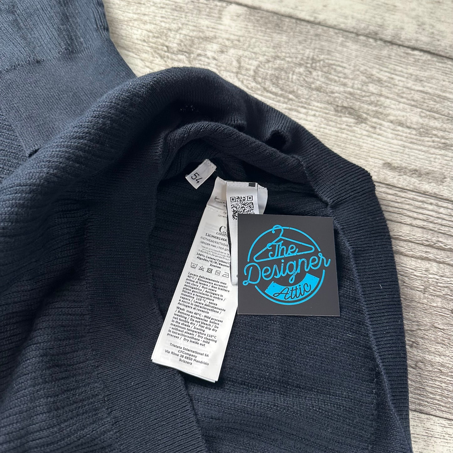 CP Company Ribbed Crew Neck Knit Sweatshirt - 2XL