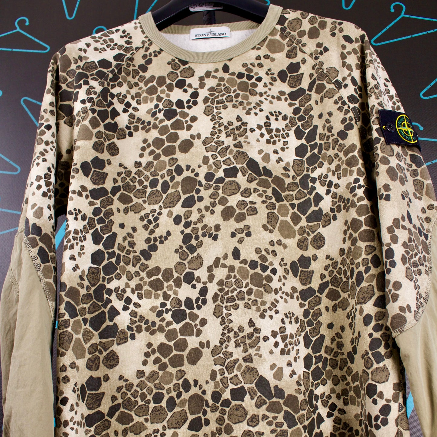 Stone Island Alligator Camo Sweater - Large