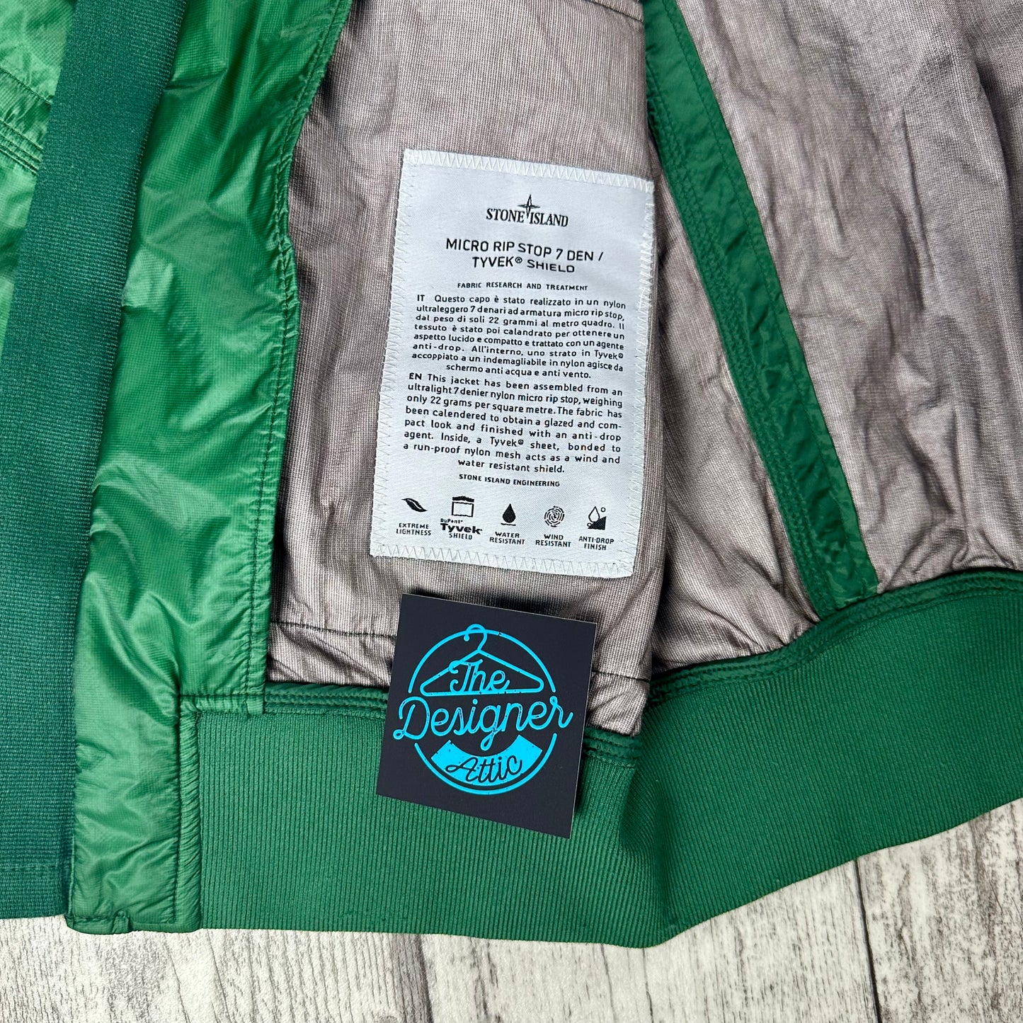 Stone Island Micro RipStop 7 Den / Tyke Shield Bomber Jacket - Large