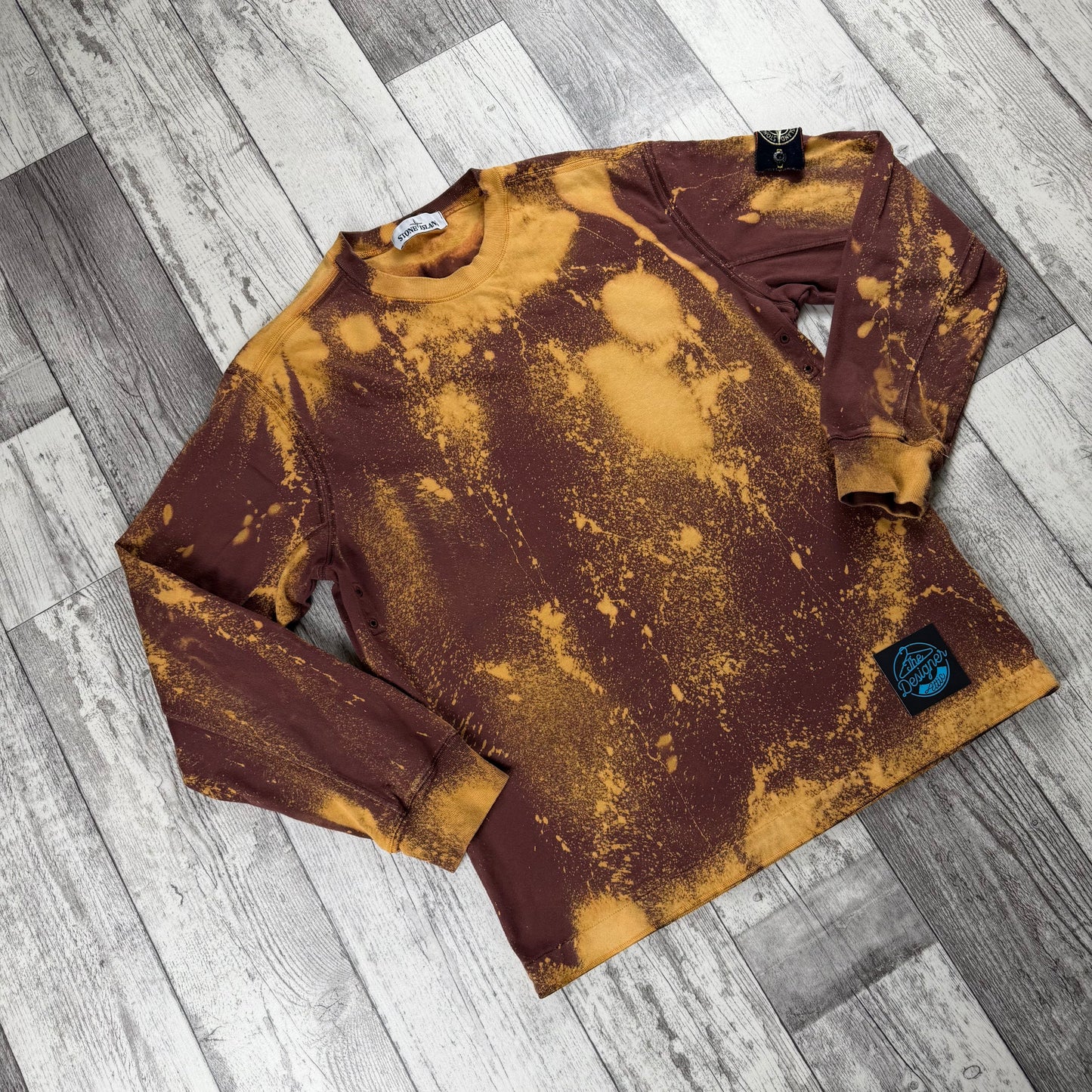 Stone Island Bleached Sweatshirt - Large
