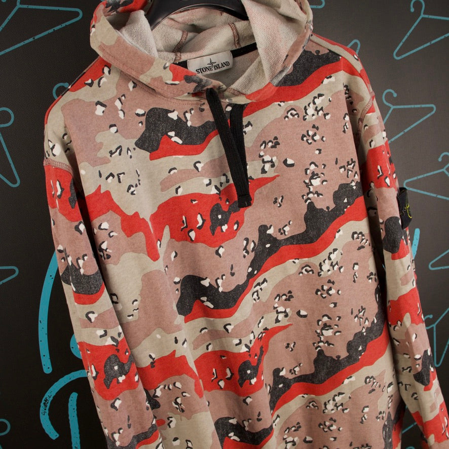 Stone Island S/S ‘20 Artic Camo Hoodie - 2XL