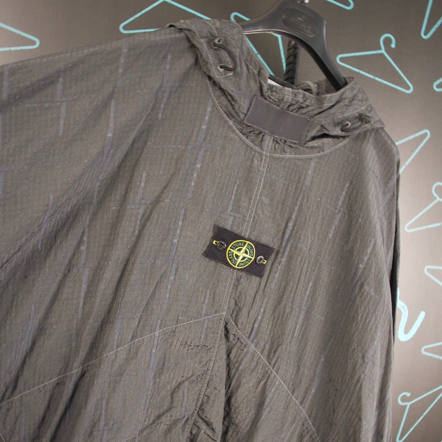 Stone Island House Check Nylon Metal Black Watro Smock - UNI