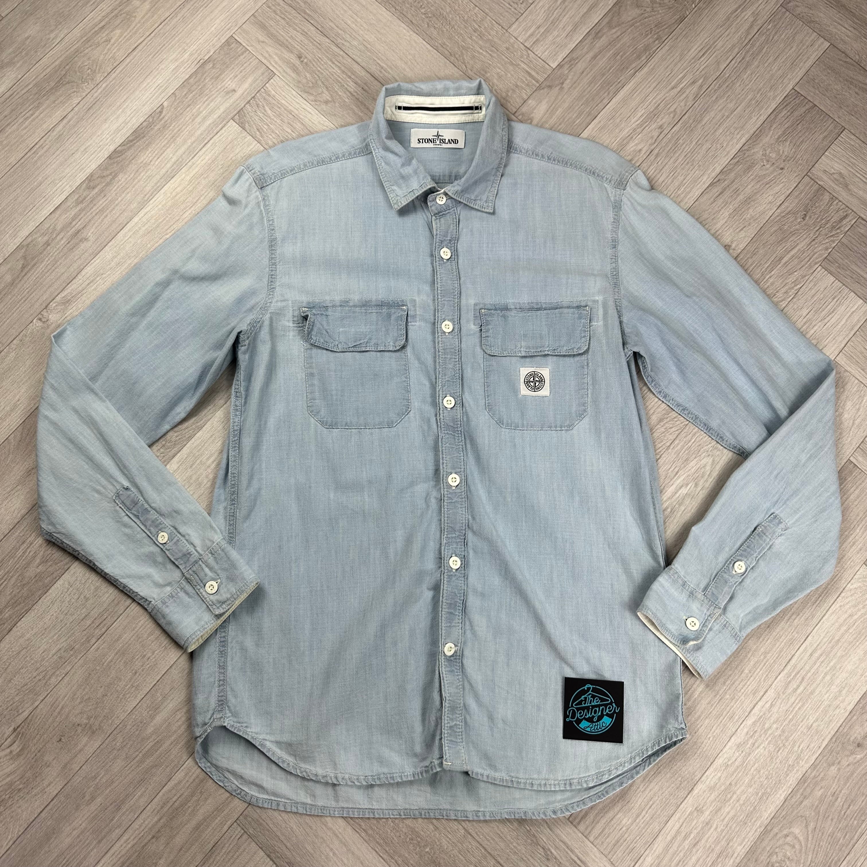 Stone Island Denim Shirt Medium The Designer Attic