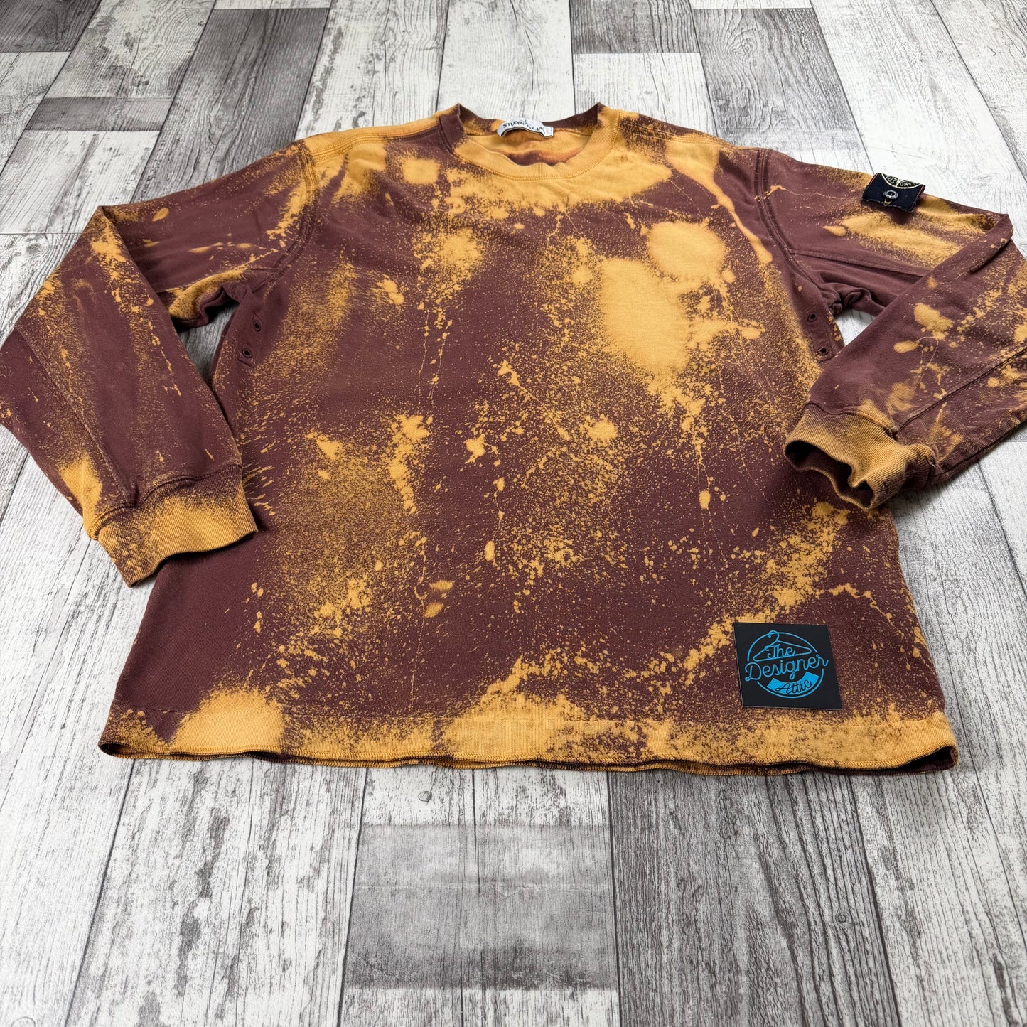 Stone Island Bleached Sweatshirt - Large