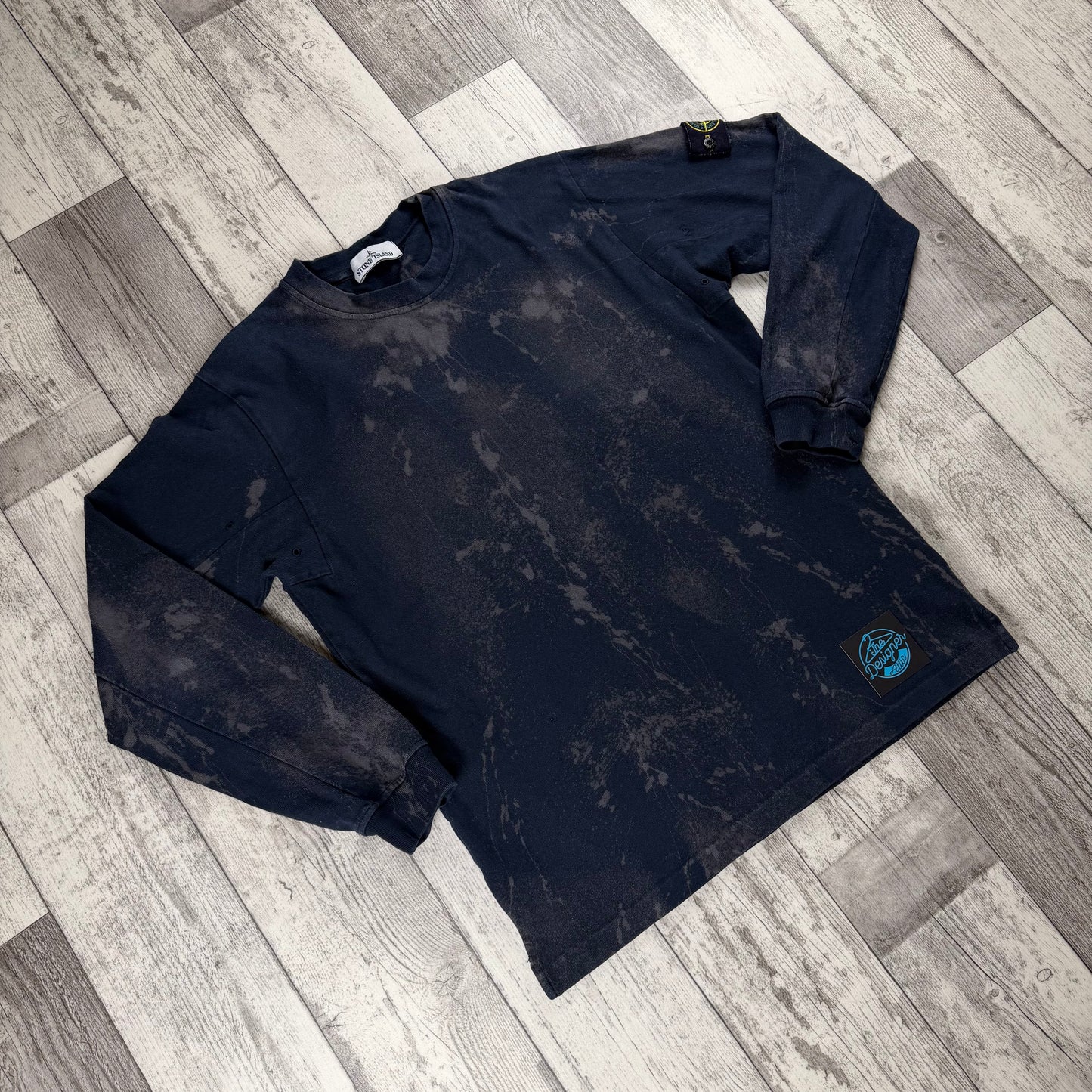 Stone Island Splatter Bleach Sweatshirt - Large